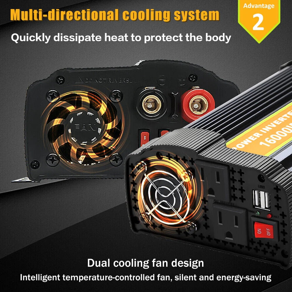 8000 Watts Pure Sine Wave Power Inverter D9461