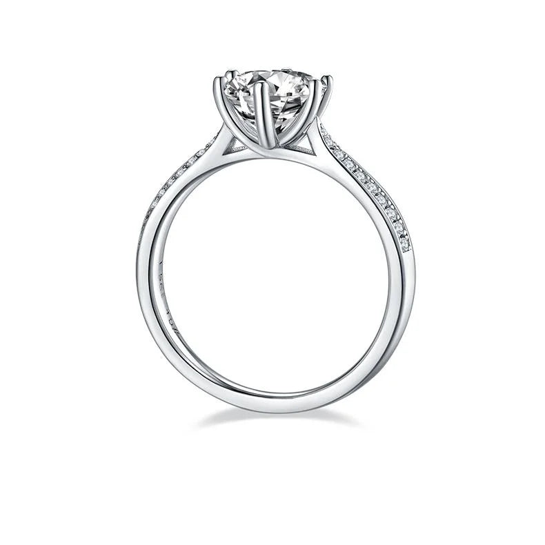 1.5 Carat Moissanite Double Halo Engagement Ring G611