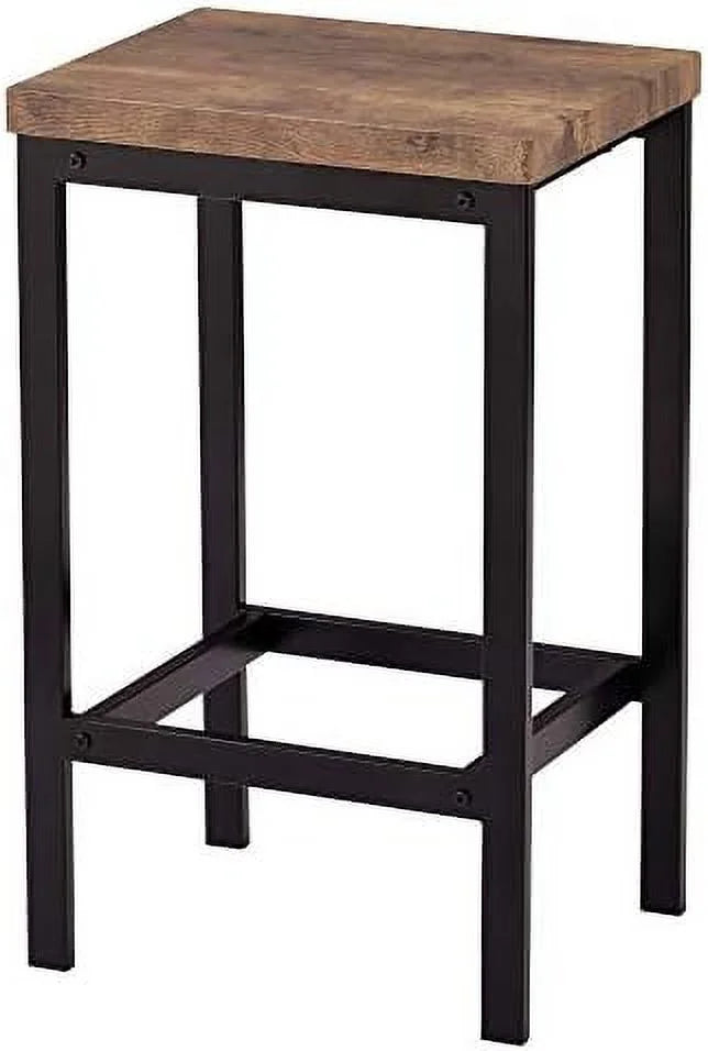 4-Piece Wooden Counter Height Dining Table Set with 3 Stools C140345