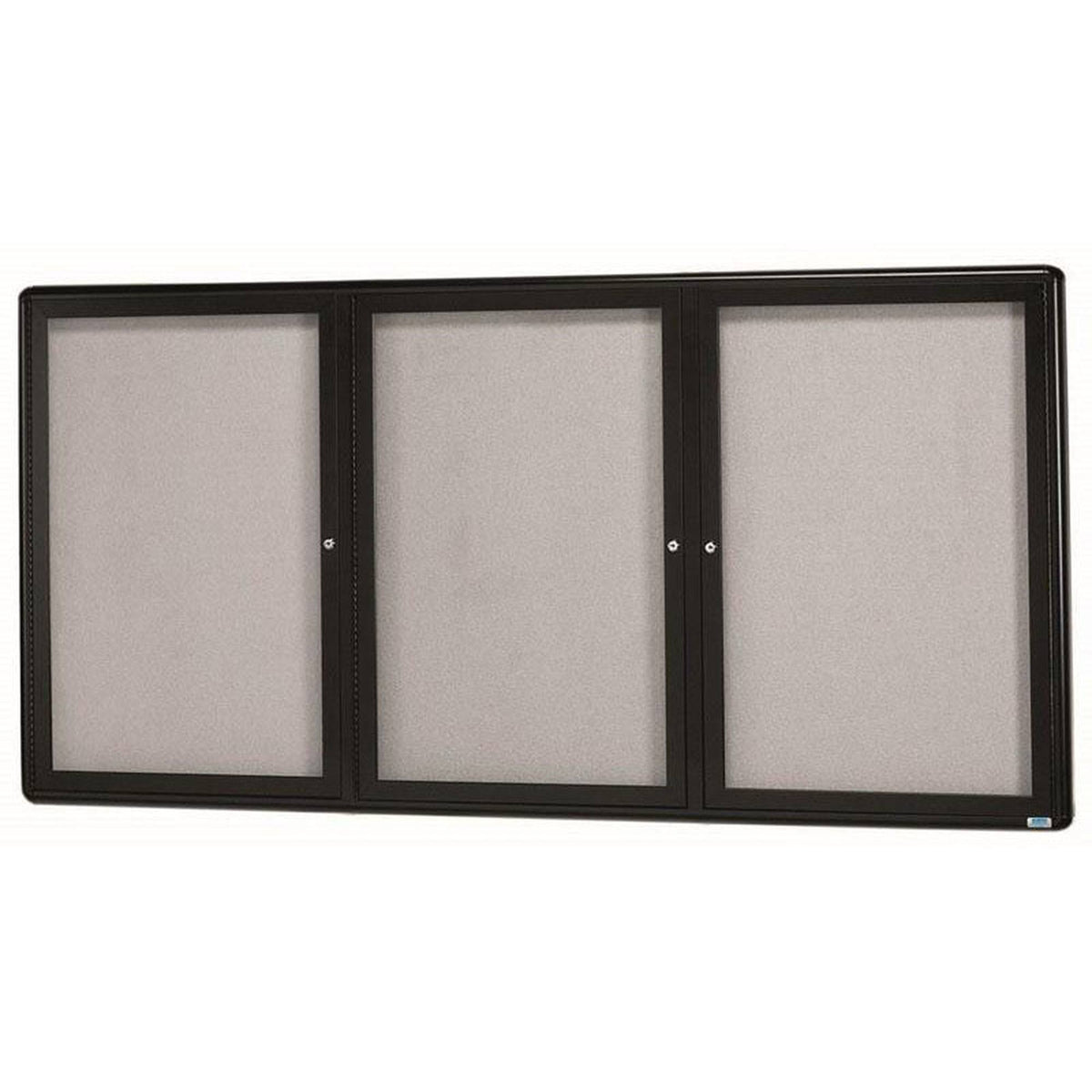 Graphite Wall Mounted Enclosed Bulletin Board Frame J94070