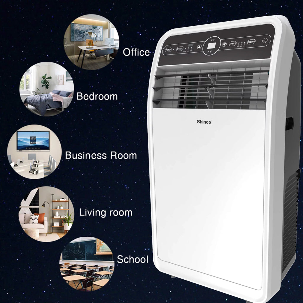 6400BTU 3-in-1 Portable Air Conditioner with Remote Control I6367