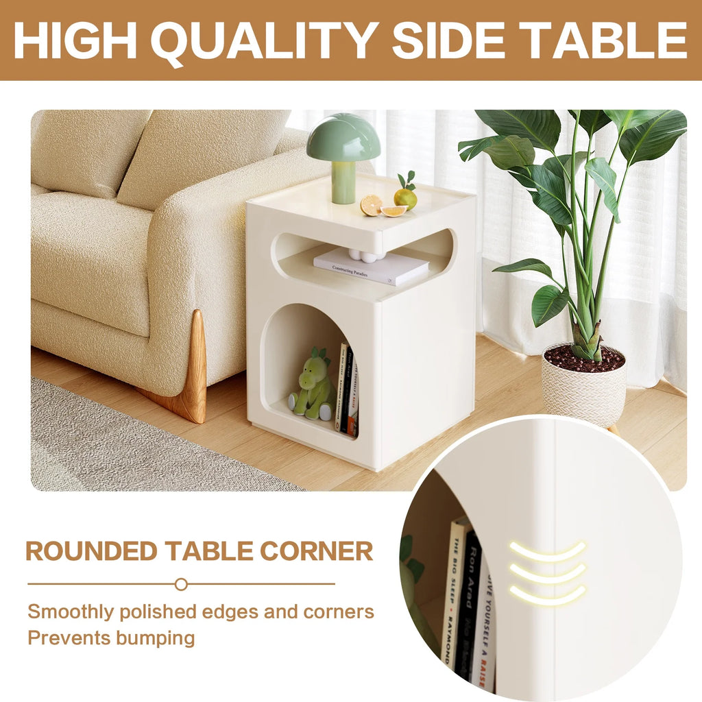 Modern Side Table with Storage Shelf T7899