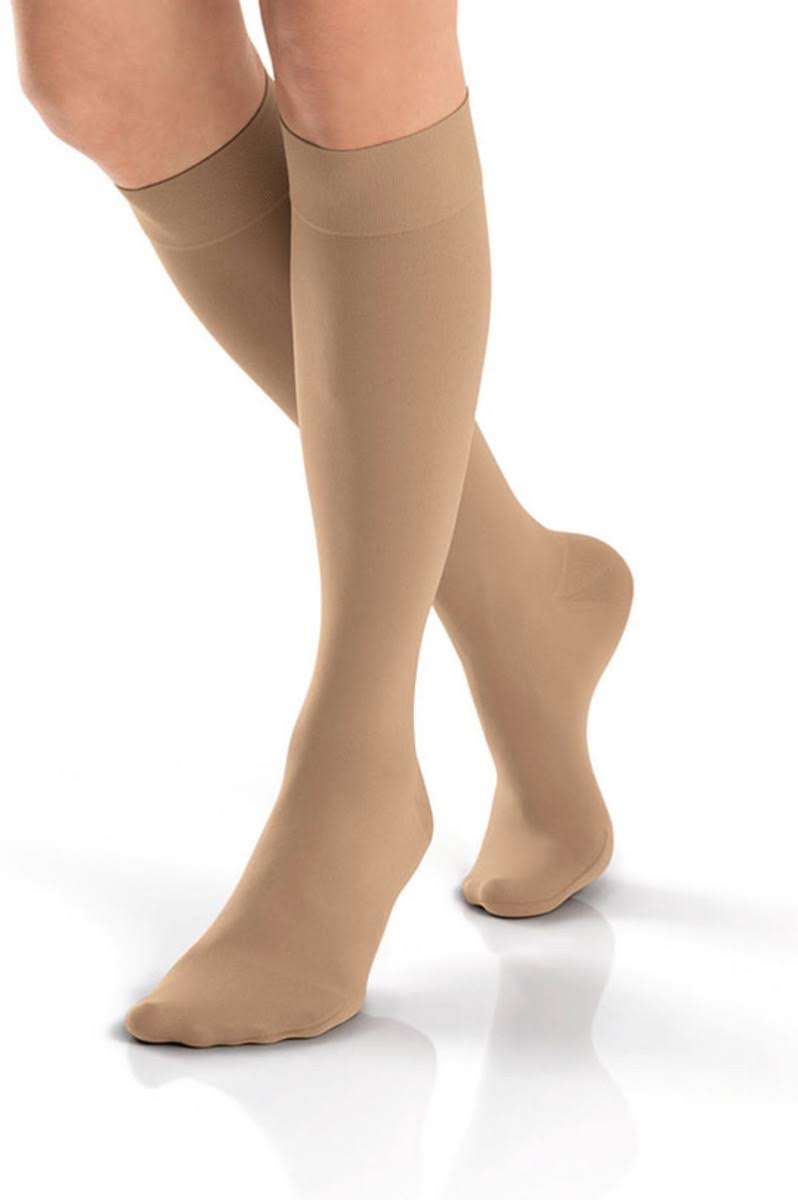 Opaque 20-30 mmHg L-Full Calf Black Knee High Y97337
