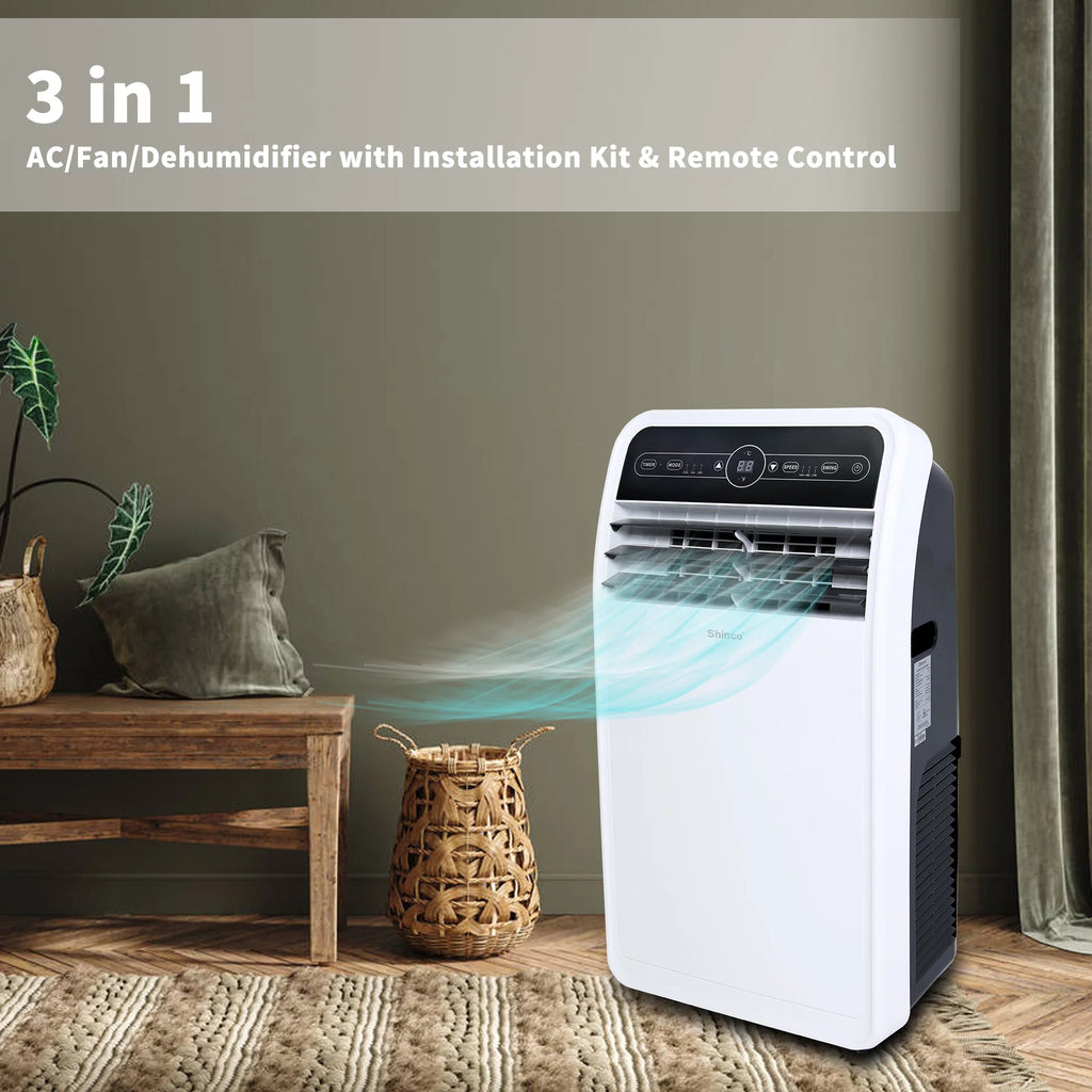 6400BTU 3-in-1 Portable Air Conditioner with Remote Control I6367