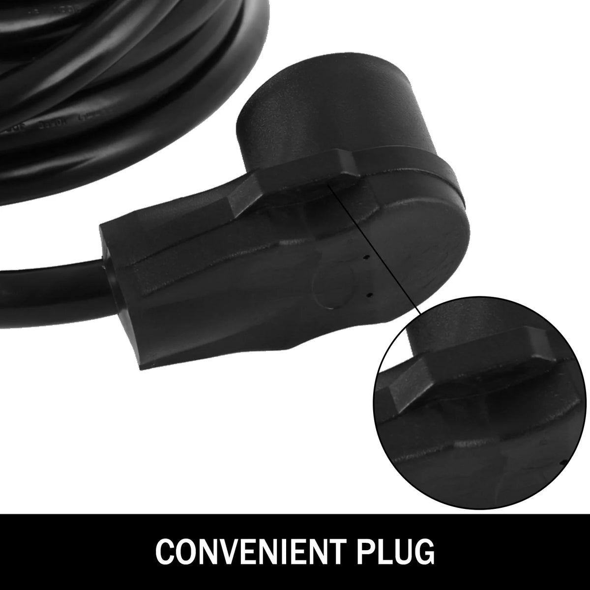 50ft 40 Amp AWG8 RV Extension Cord with Grip Handles W704