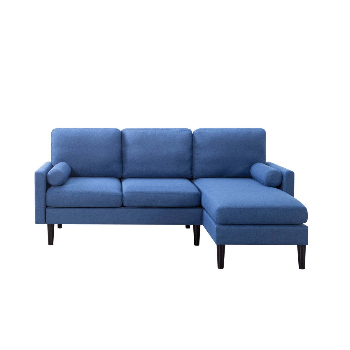72 inch L-Shape Reversible Sectional Sofa with Two Pillows A5822