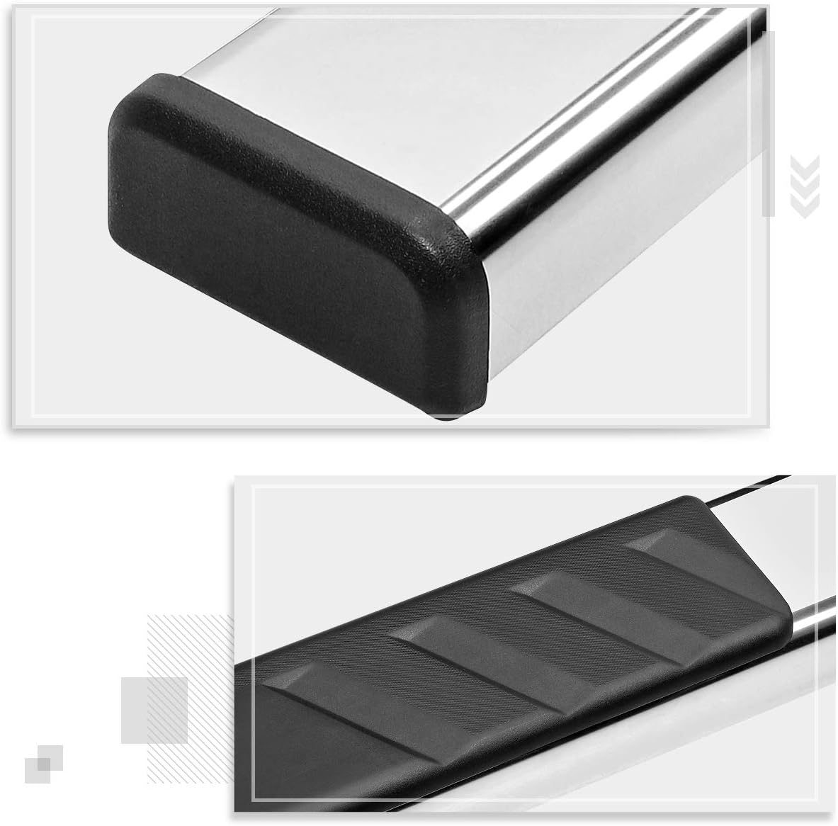 5 Inch Stainless Steel Running Boards Side Steps Bars T47722