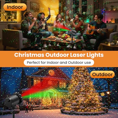 Waterproof Christmas Laser Lights Outdoor with Remote S7183