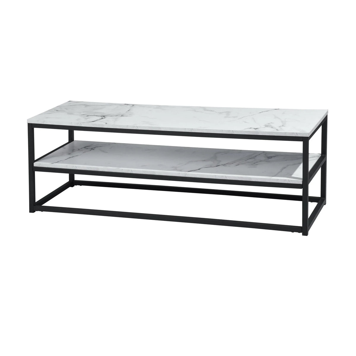 White Wooden End Table with Storage W104241