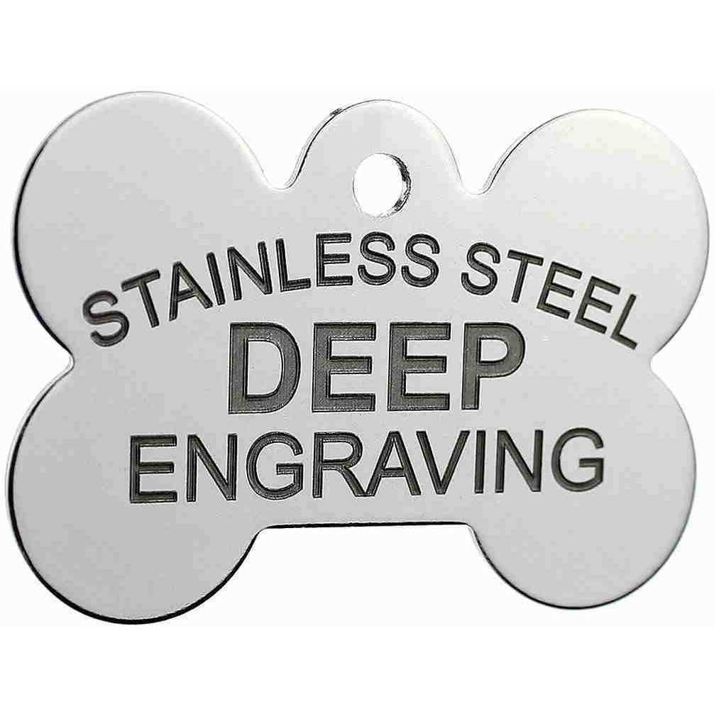 Stainless Steel Custom Deep Engraved Pet ID Tags F562287