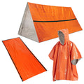 Waterproof Thermal Poncho Raincoat with Sleeping Bag and Tent Shelter D211139