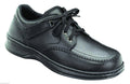 Black Leather OrthoFeet Shoes J1811