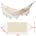 Double Macrame Hammock Swing Bed U543441