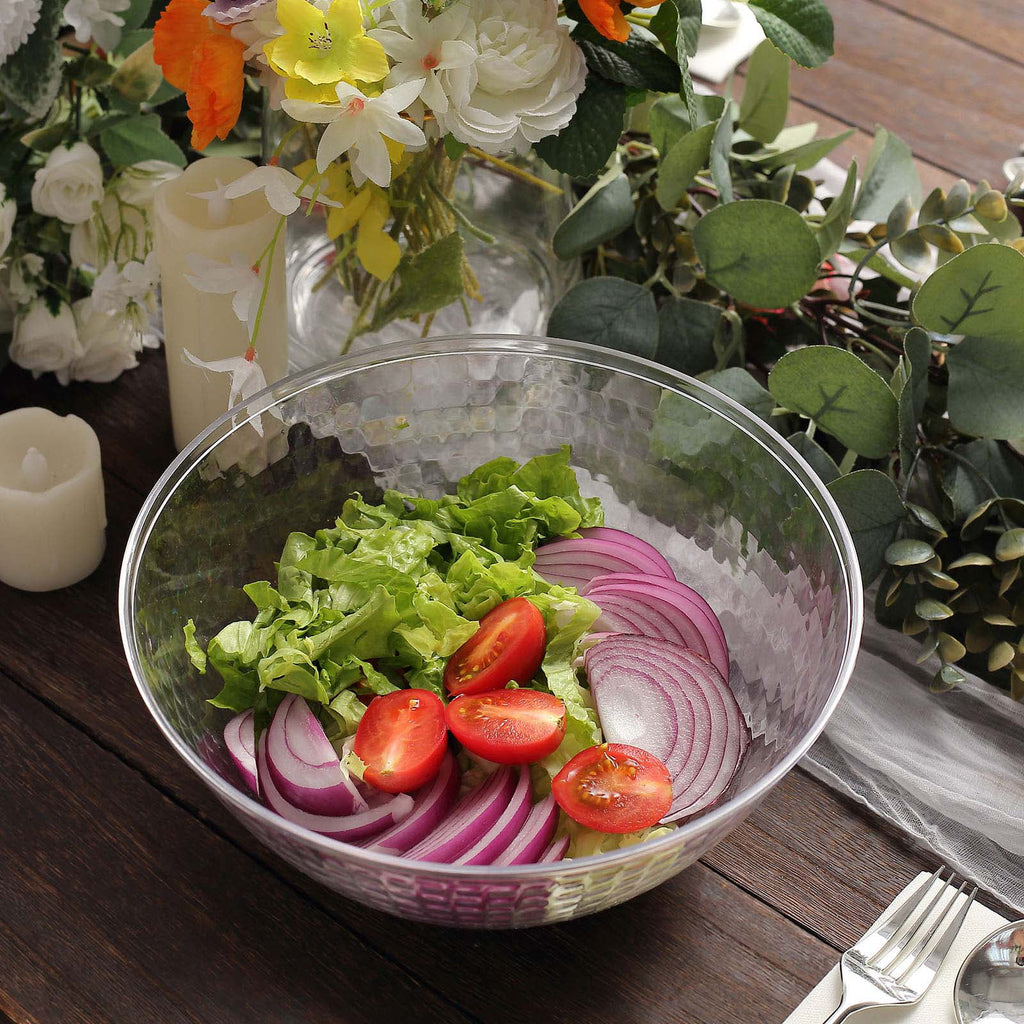 Clear 2qt Disposable Plastic Punch Bowl X4406
