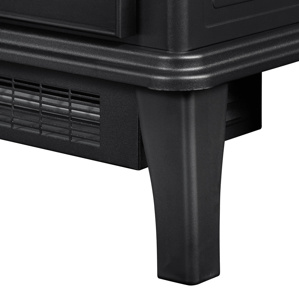 Black Infrared Quartz Electric Fireplace Stove Heater F8604