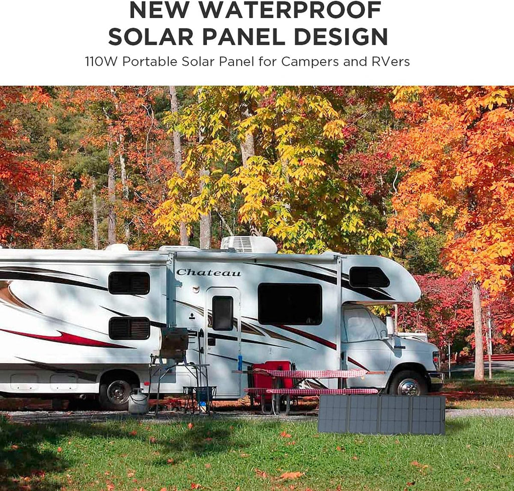 110 Watt Portable Solar Panel with Adjustable Kickstand N905156