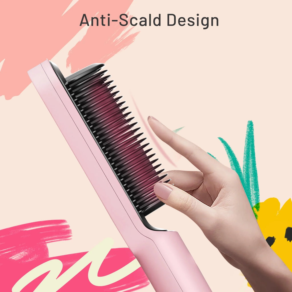 Pink Hair Straightener Brush H76680