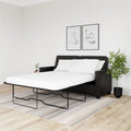 Black Faux Leather Queen Sofa Sleeper H6815
