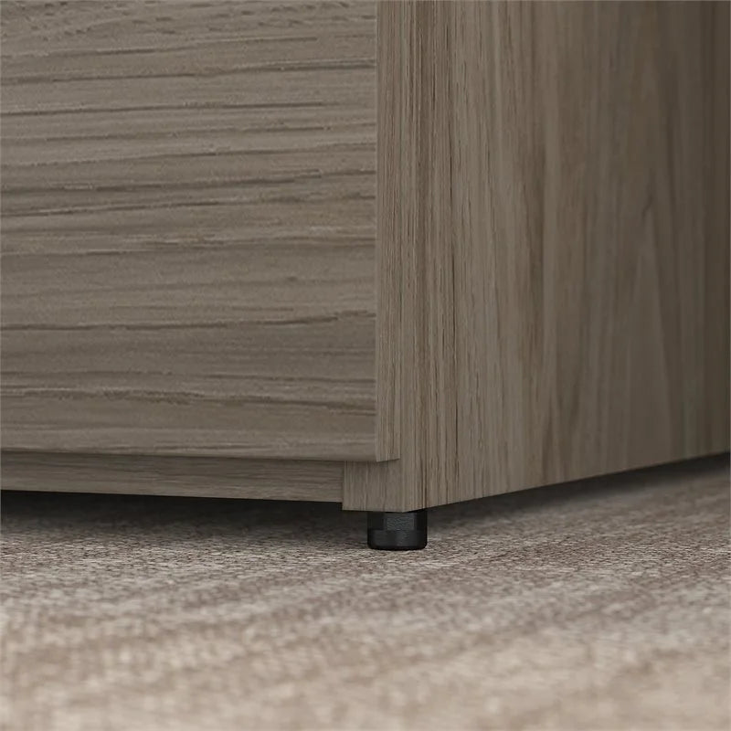 2 Drawer Lateral File Cabinet in Modern Hickory Engineered Wood G491331