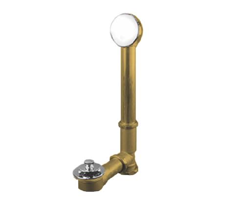 Weathered Copper Bath Waste and Overflow Drain X6216
