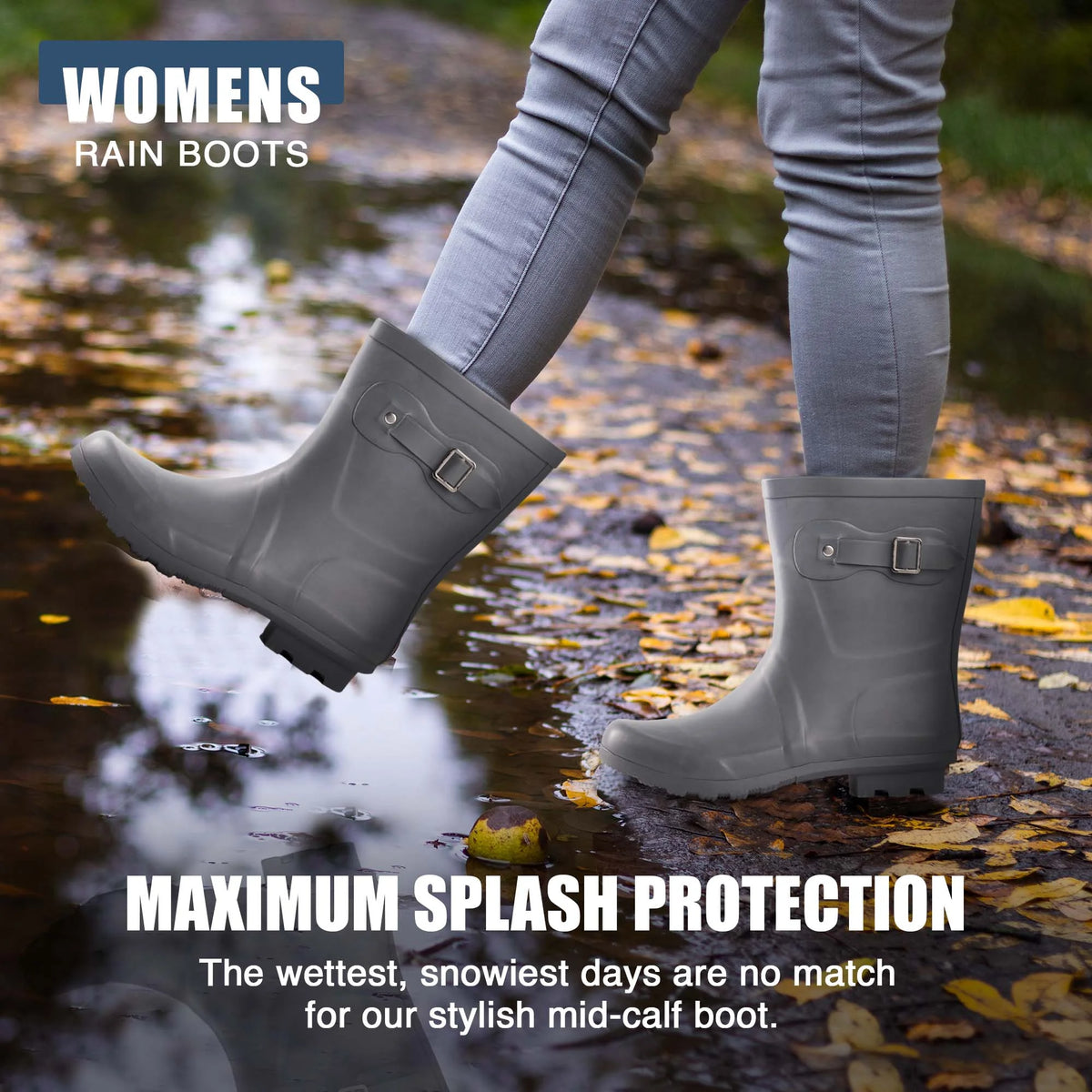 Womens Chelsea Rain Boots Size 11 N363
