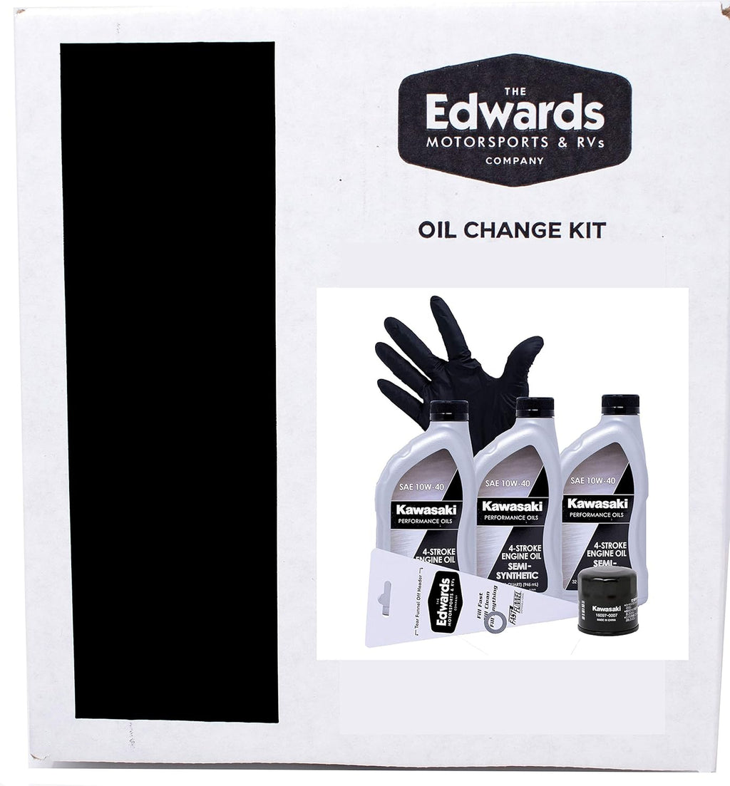 Oil Change Kit for Kawasaki Brute Force 750 ATV, Semi Synthetic, Pack of 2 V9067