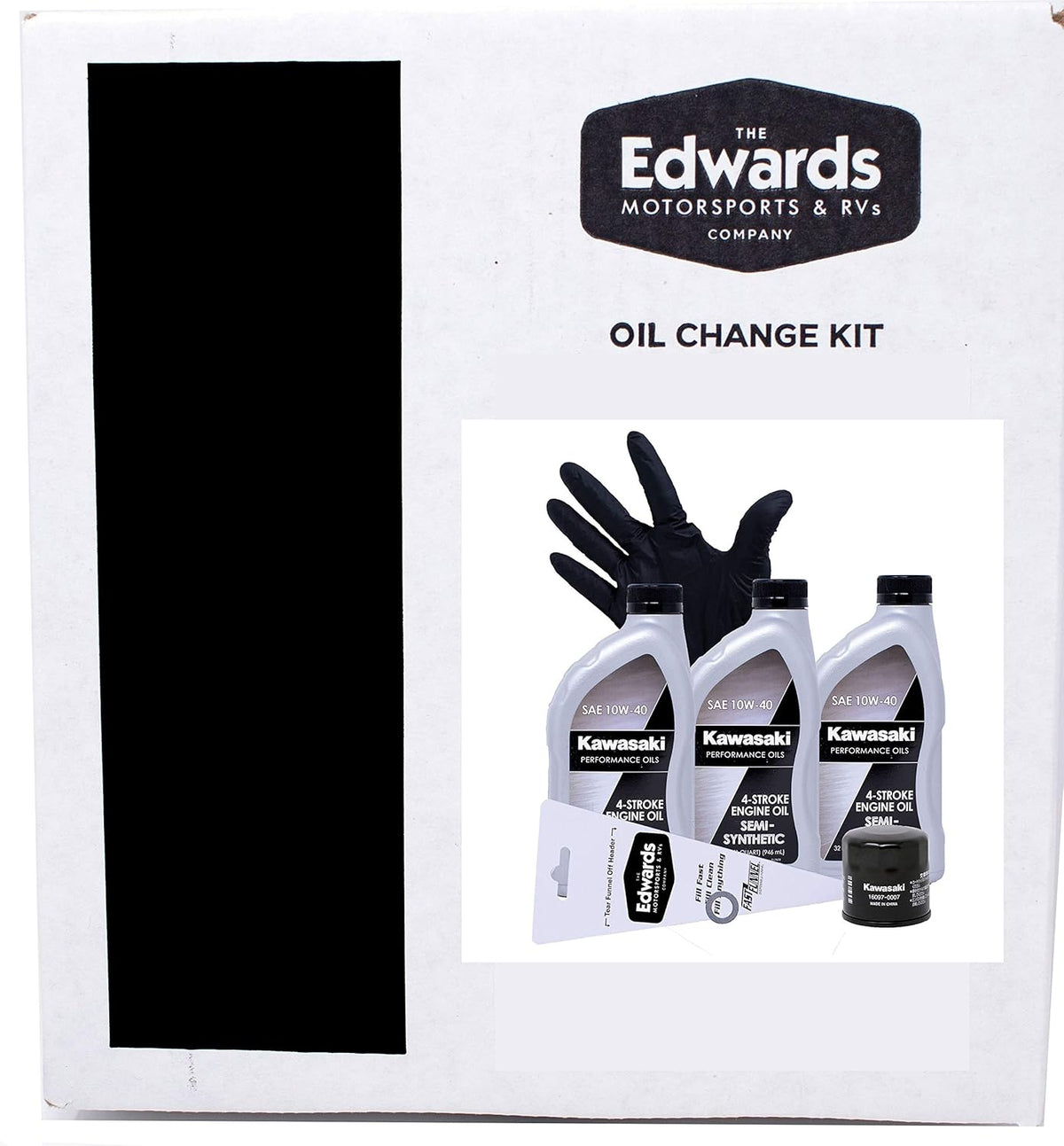 Oil Change Kit for Kawasaki Brute Force 750 ATV, Semi Synthetic, Pack of 2 V9067