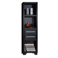 Brown Media Tower With Drawers V85905