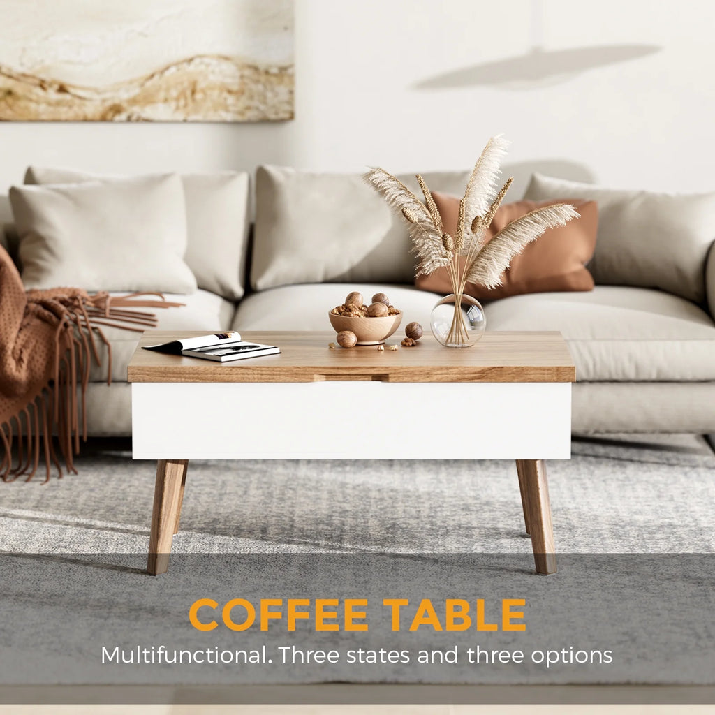 3 in 1 Lift Top Coffee Table with Storage O141457