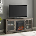 Gray Wash Fireplace TV Stand M8452