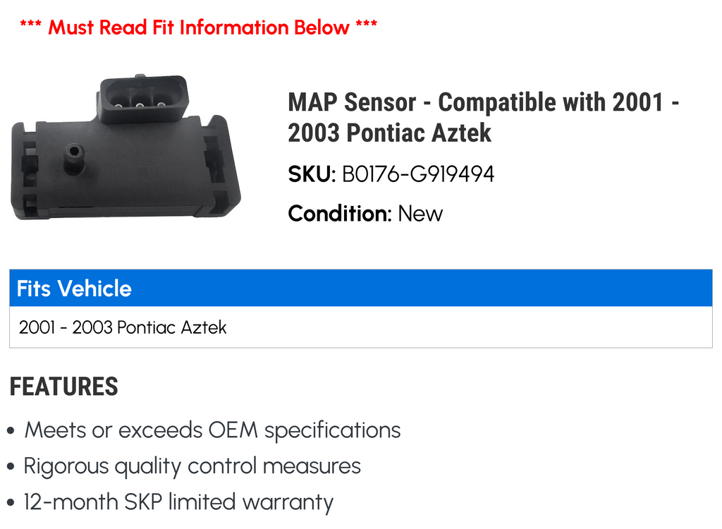MAP Sensor W534007