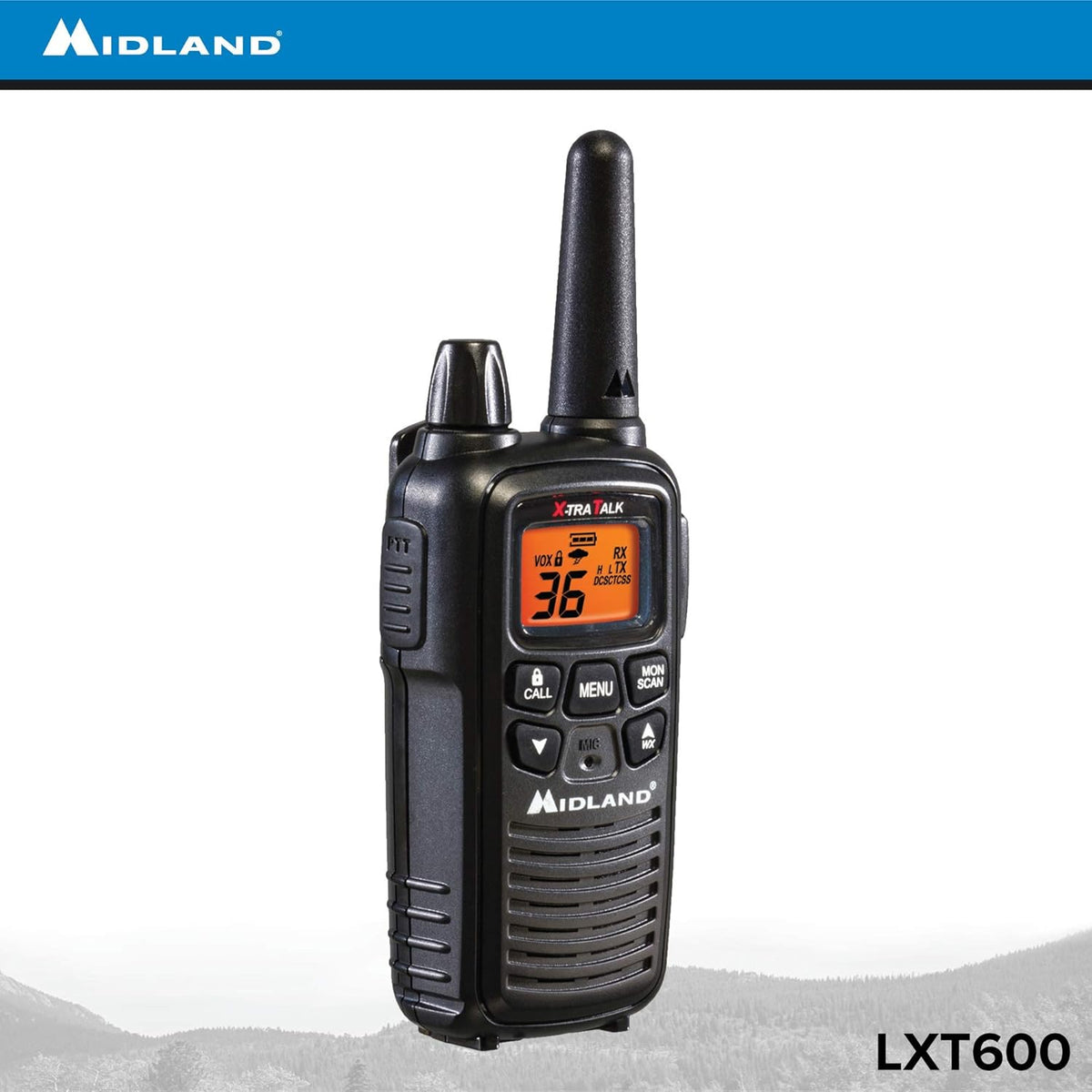 36 Channel FRS Two-Way Radio Walkie Talkie Black Pack of 10 T805