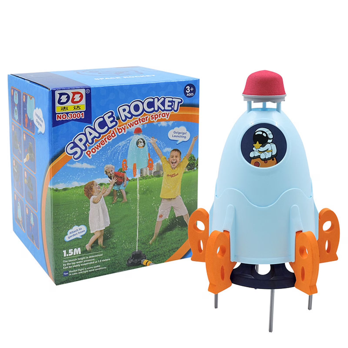 Water Spray Rocket Sprinkler Toy X390876