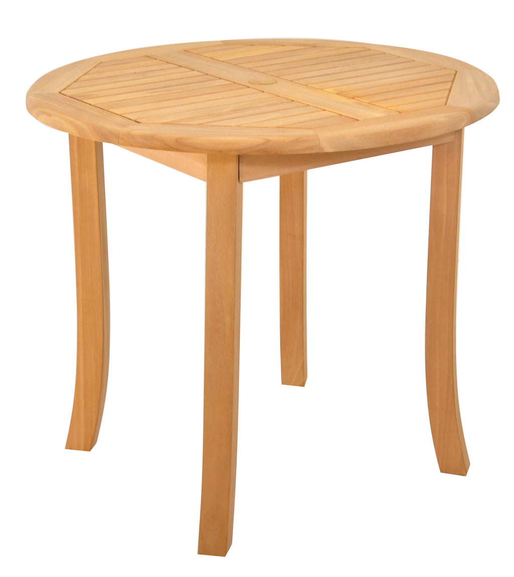 Grade-A Teak 3 Pc Dining Set with 36" Round Table and 2 Stacking Arm Chairs H635001