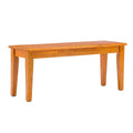 Oak Brown Wood Dining Bench G144284