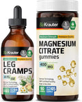 Leg Cramps Tincture 4 Fl. Oz. & Magnesium 90 Gummies Q797