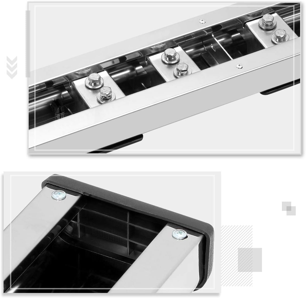 5 Inch Stainless Steel Running Boards Side Steps Bars T47722
