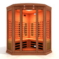 3-Person Corner FAR Infrared Sauna (Canadian Red Cedar) G1623