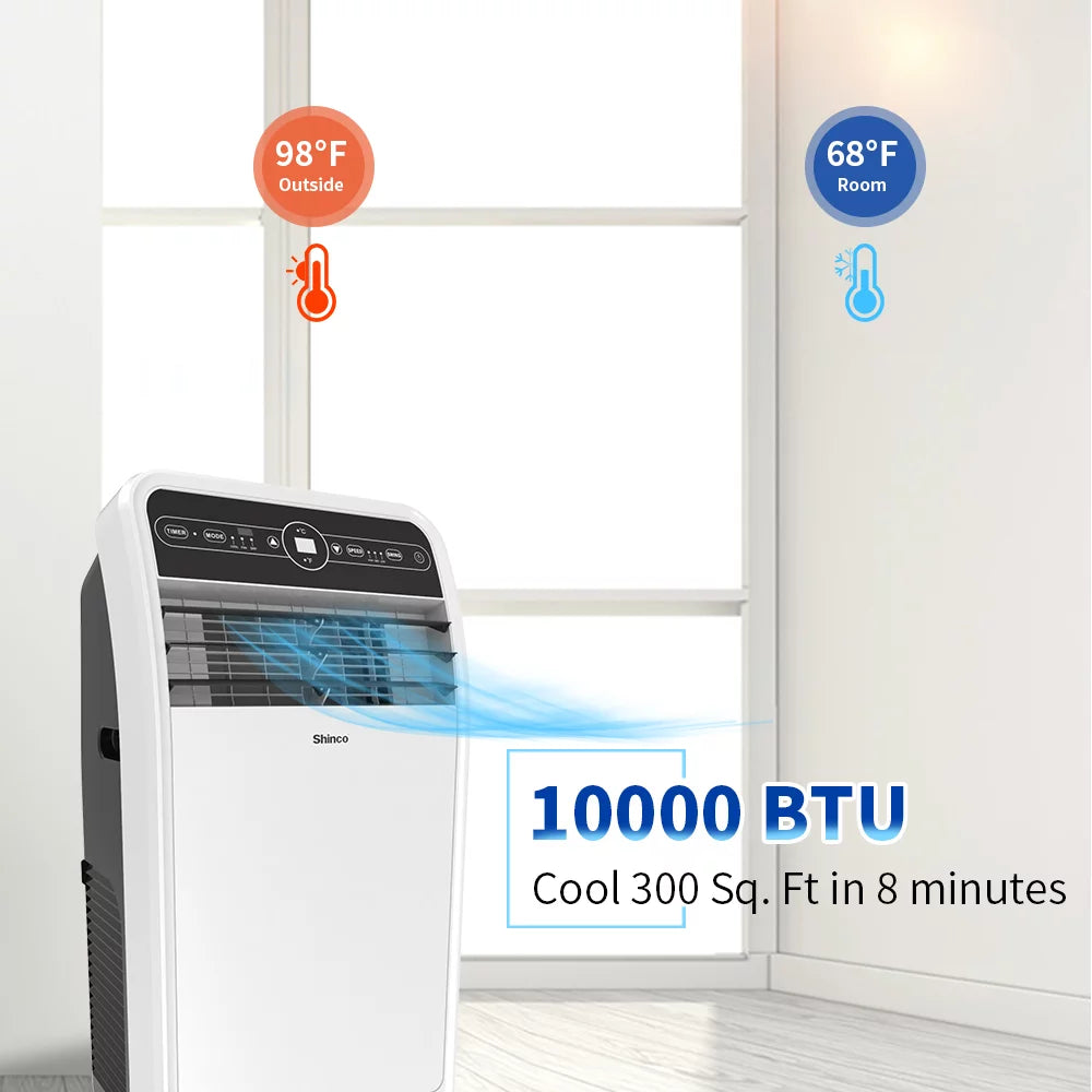 6400BTU 3-in-1 Portable Air Conditioner with Remote Control I6367