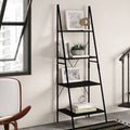 Ebony Ladder Bookcase V142196