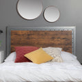 Queen Metal and Wood Headboard F14996