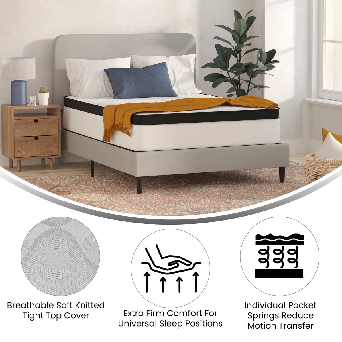 Full Hybrid Pocket Spring Mattress M54383