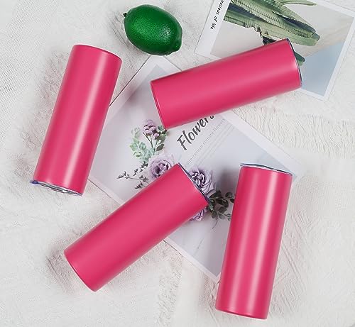 20 Oz Stainless Steel Insulated Tumbler Set, 8 Pack, Black V19316