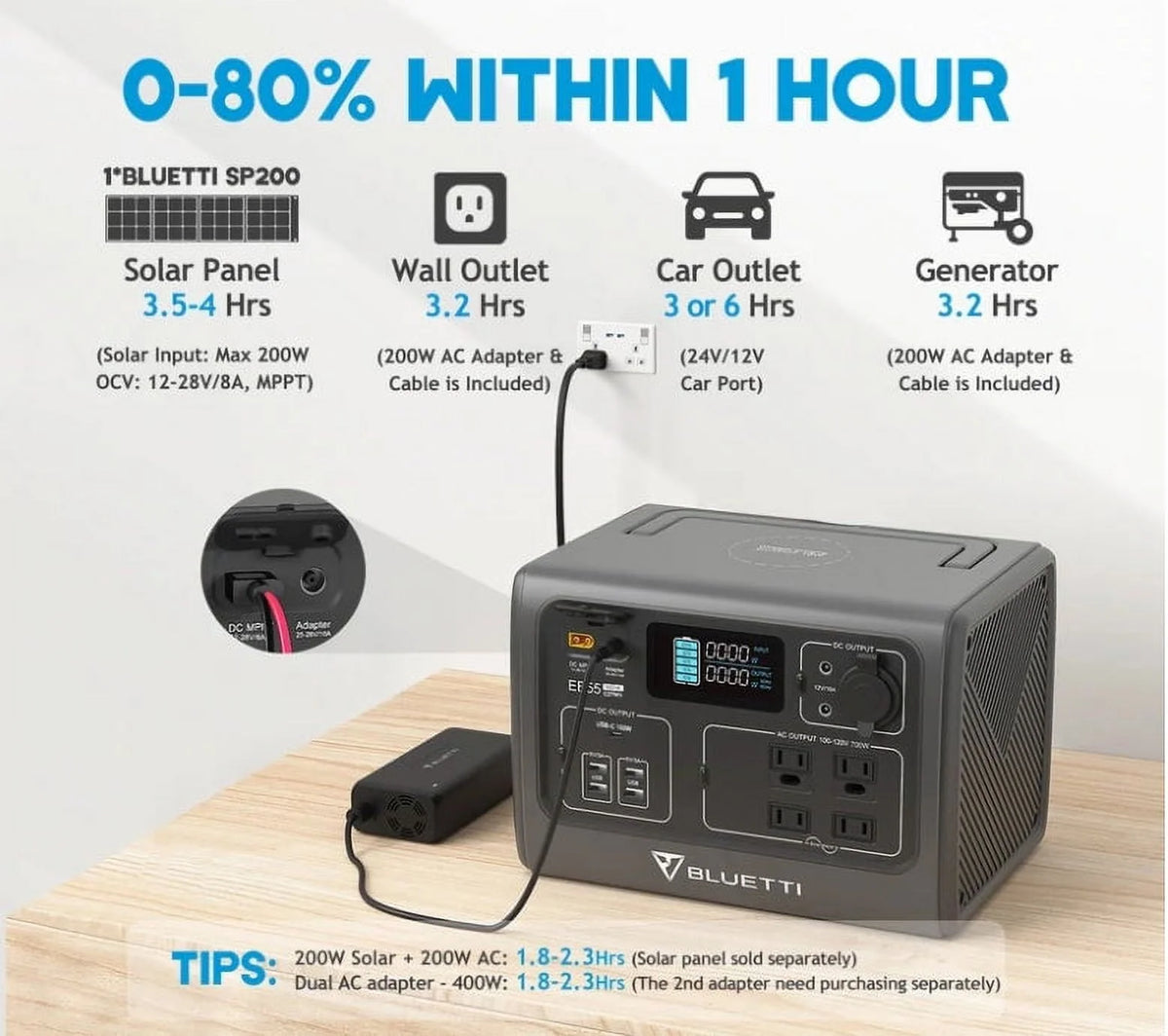 Portable Power Station 700W 537WH C85855