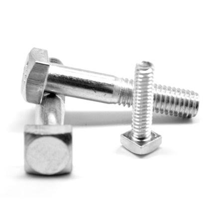 1 inch-8 x 6 inch Zinc Plated Low Carbon Steel Square Head Machine Bolt Pk 40 D393