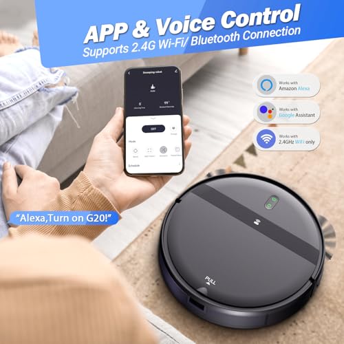 Robot Vacuum and Mop Combo 2300Pa 120Min Ultra-Thin M79024