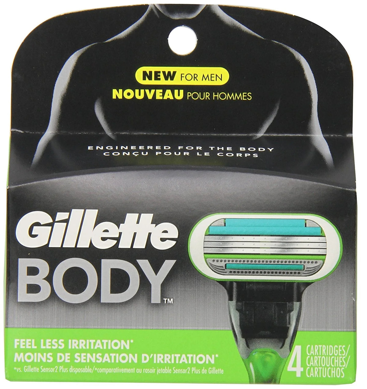 Body Razor Cartridges 4 Count K8887