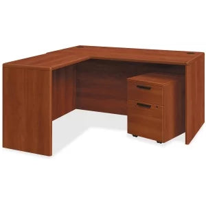 Wood Peninsula with End Panel Q4826