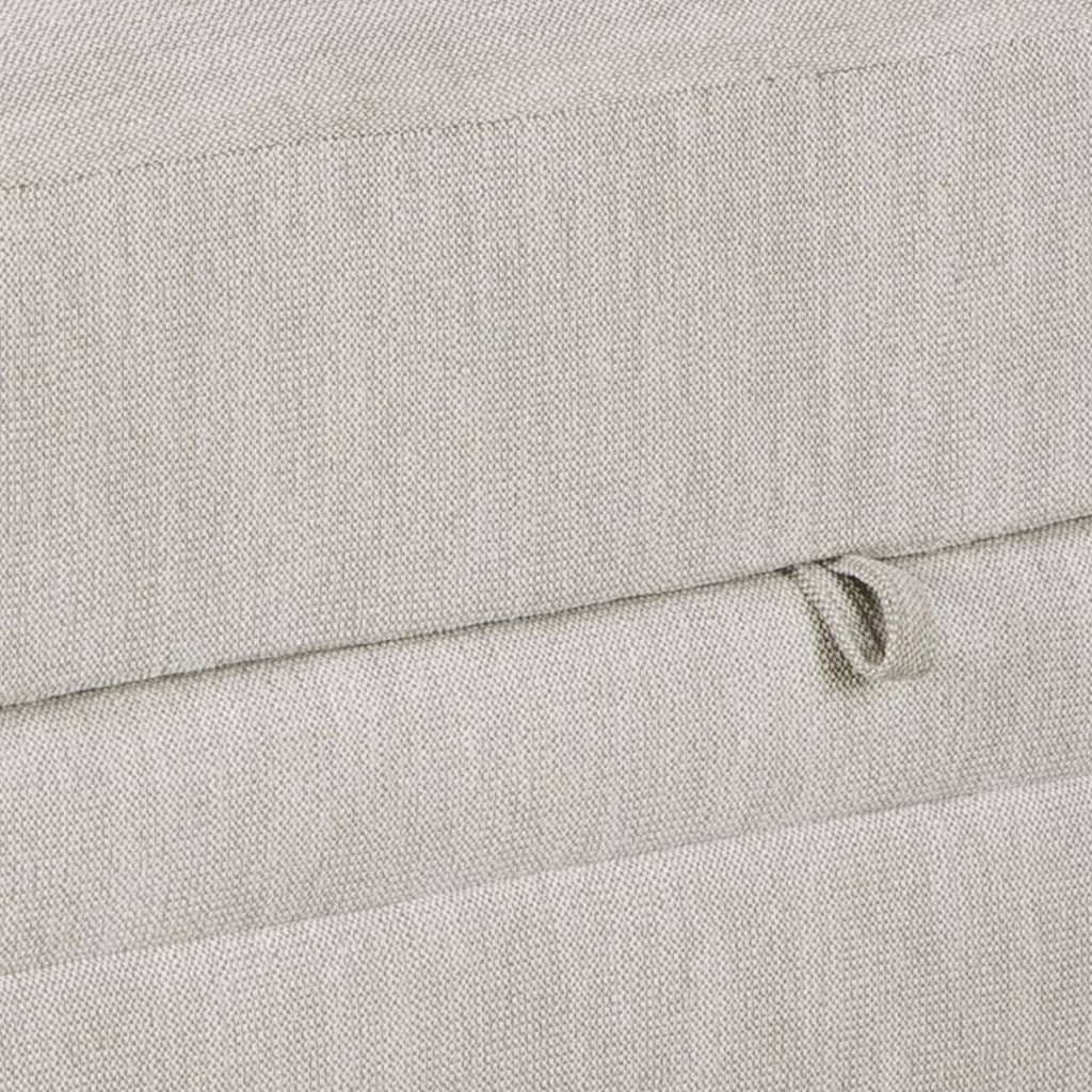 White Wooden Ottoman with Hidden Storage V86515