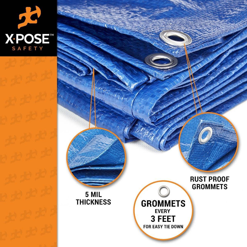 Blue Poly Tarps 8 x 12 - Case of 20 A19479